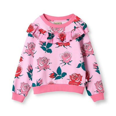 Quincy sweatshirt med roser
