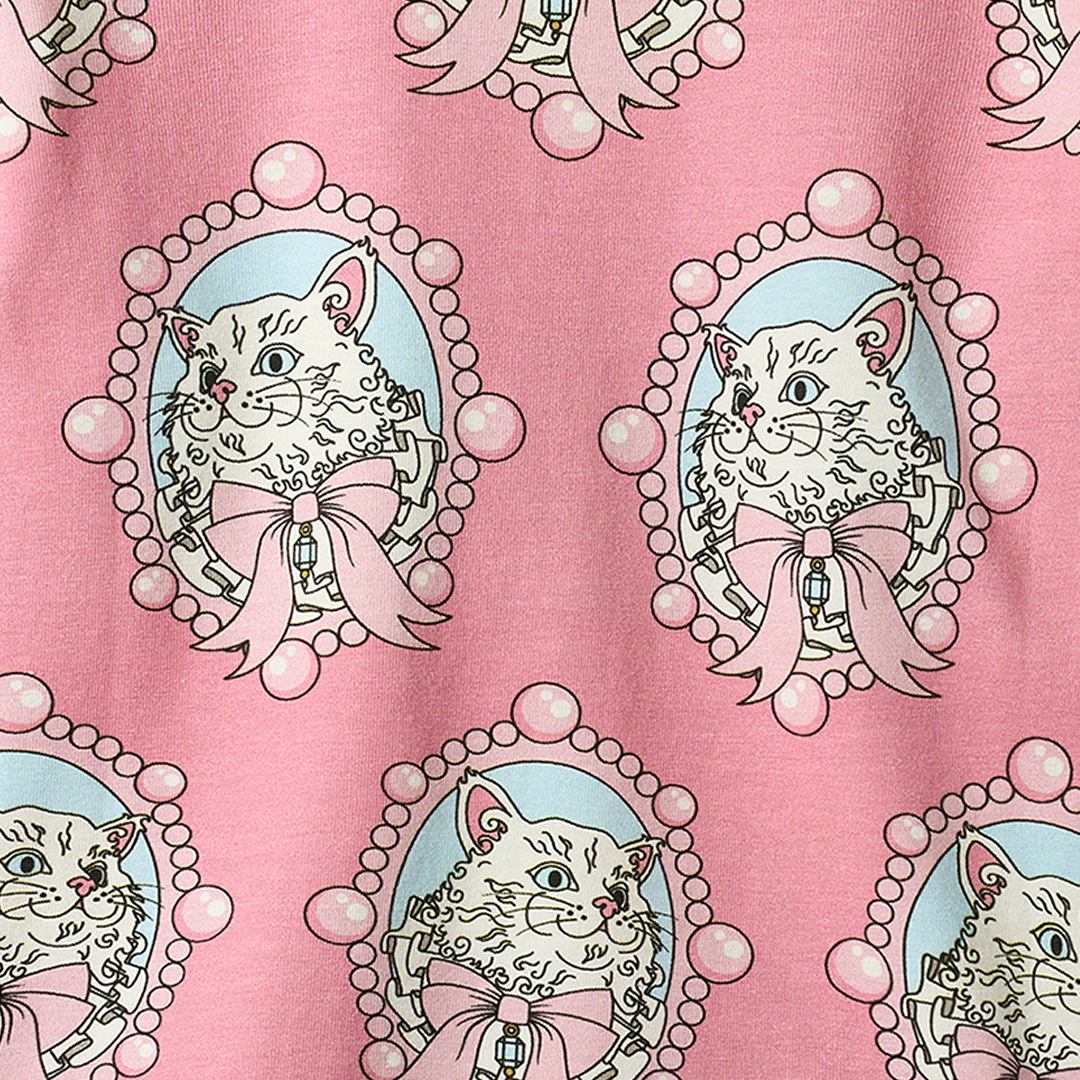 Elstar langærmet bluse med katte