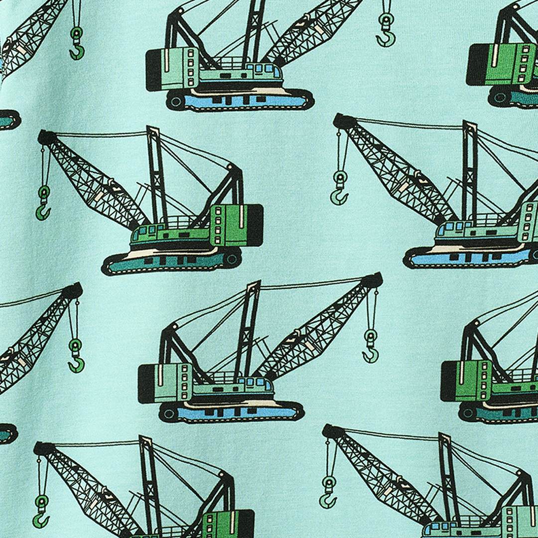 Gala langærmet bluse med kran maskiner