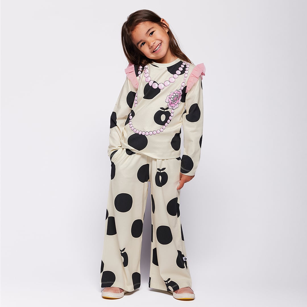 Valentine bukser med polkaprikker