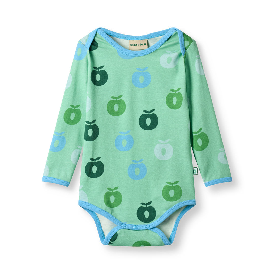 Ulm langærmet body med æbler