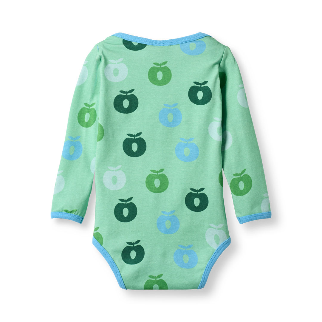 Ulm langærmet body med æbler