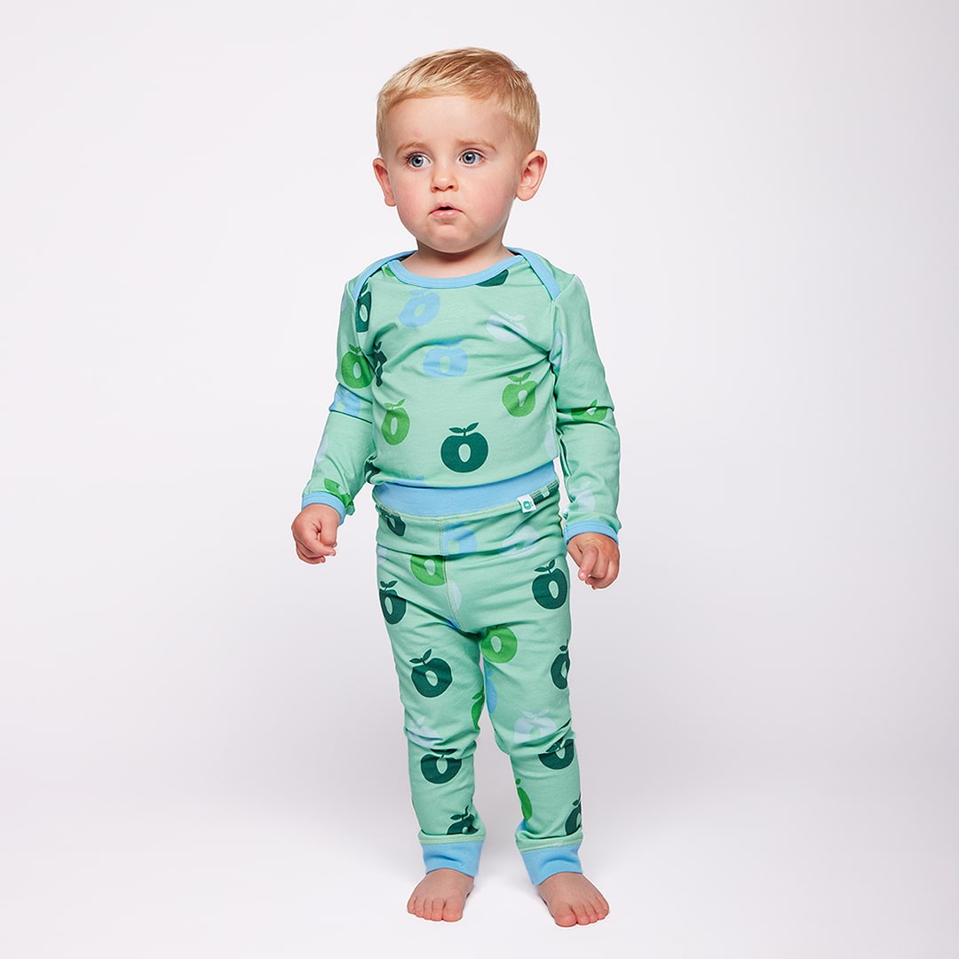 Ulm langærmet body med æbler