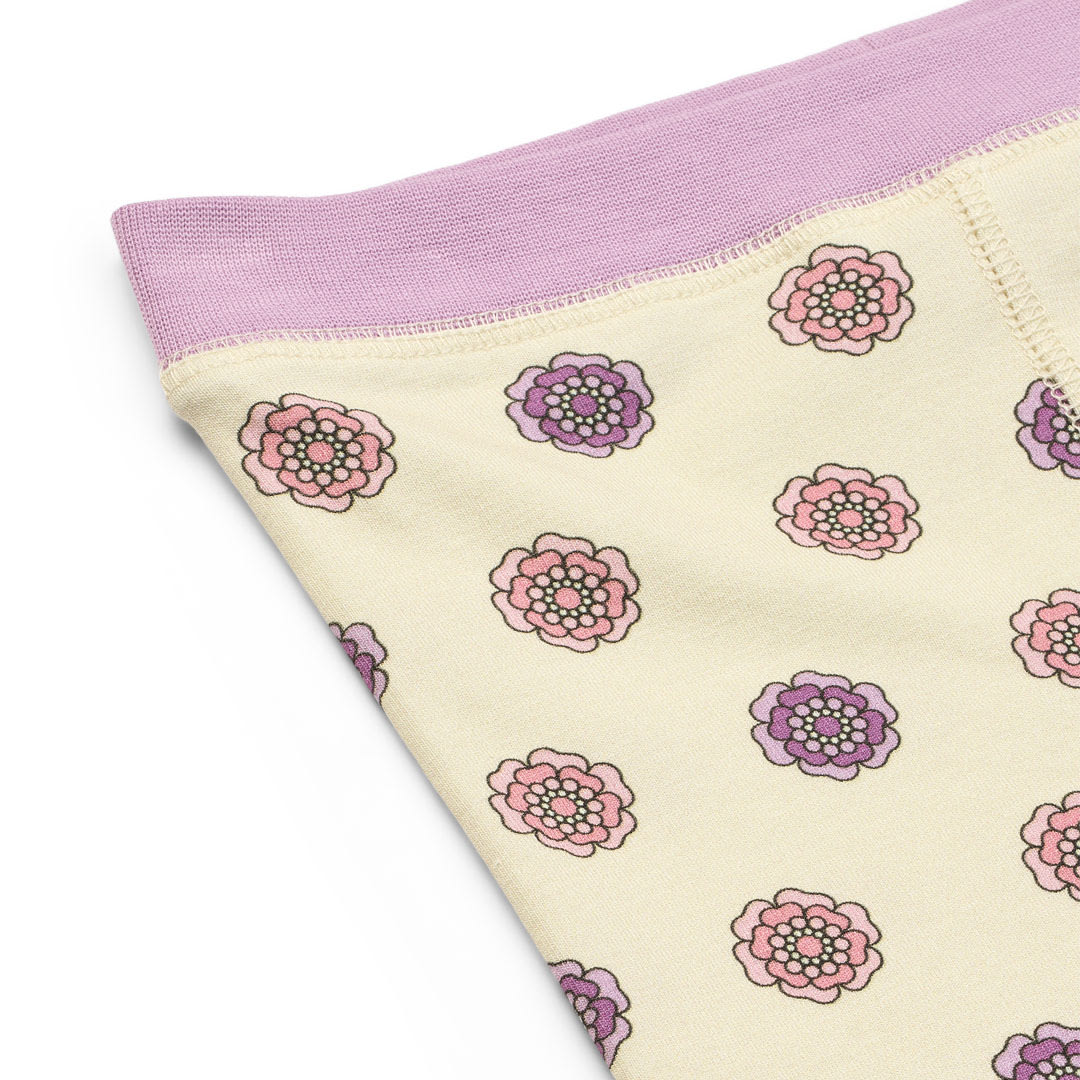 Elstar leggings til baby med blomster