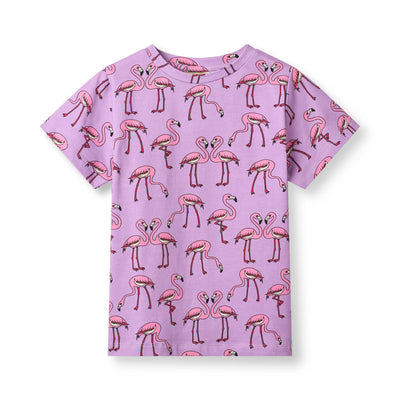 Gala t-shirt med flamingoer