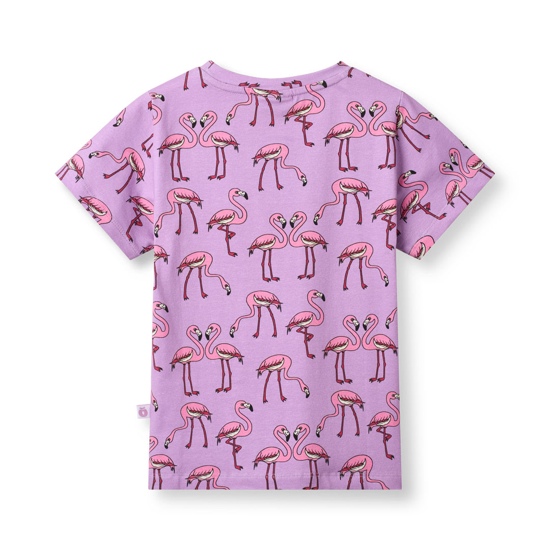 Gala t-shirt med flamingoer