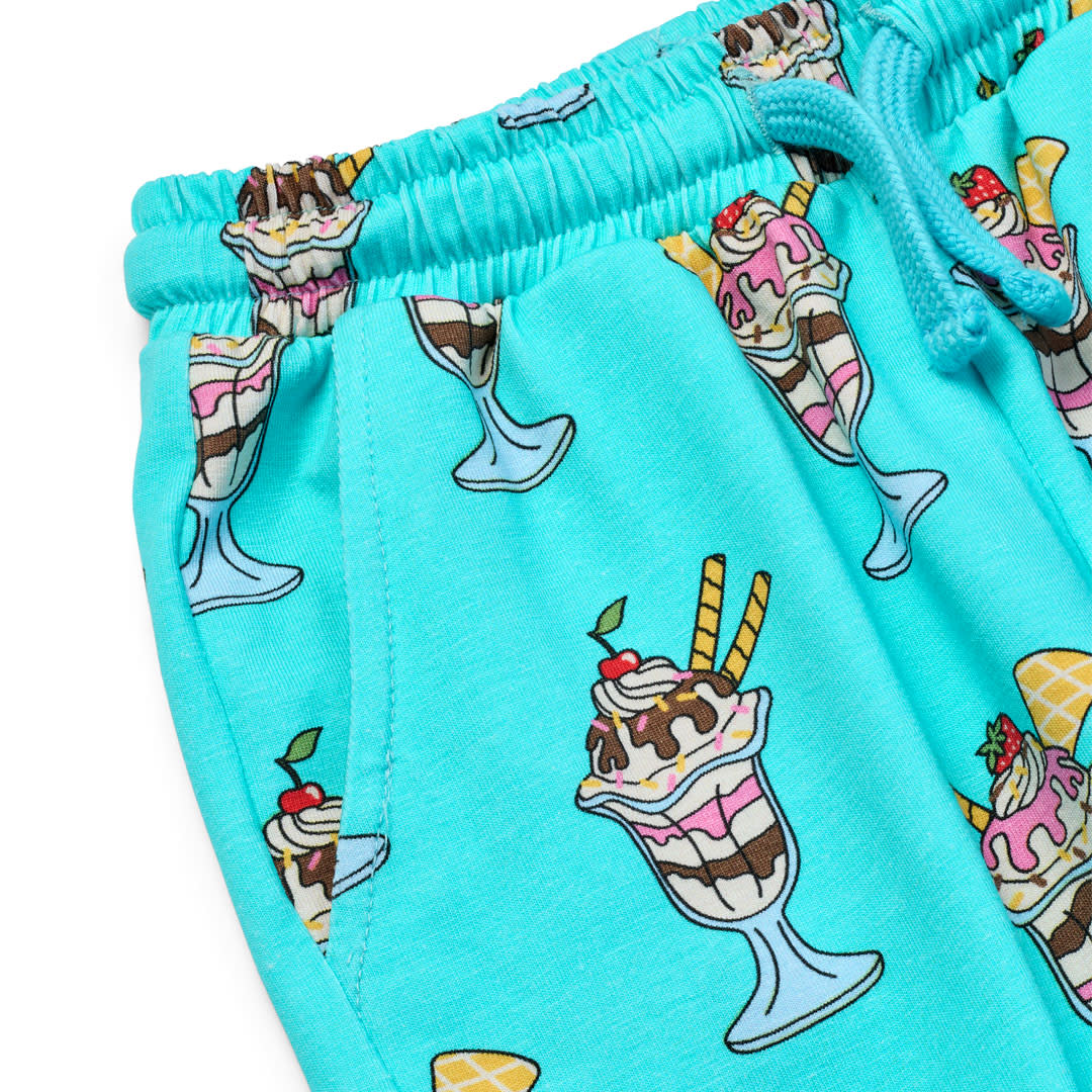 Gala shorts med isdesserter