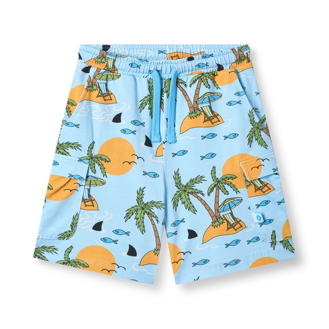 Vogt shorts med tropisk ø