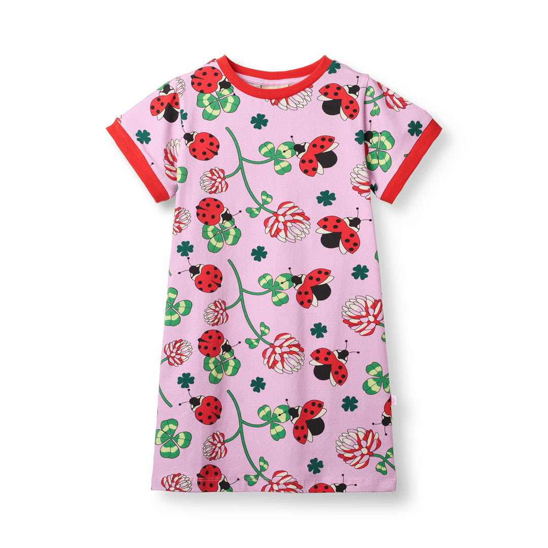 Elstar kortærmet t-shirt kjole med mariehøner