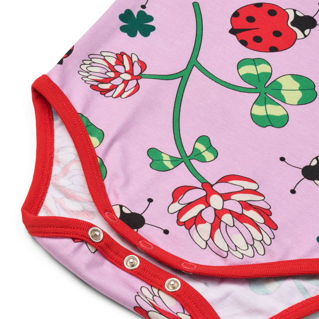 Elstar kortærmet body med mariehøner