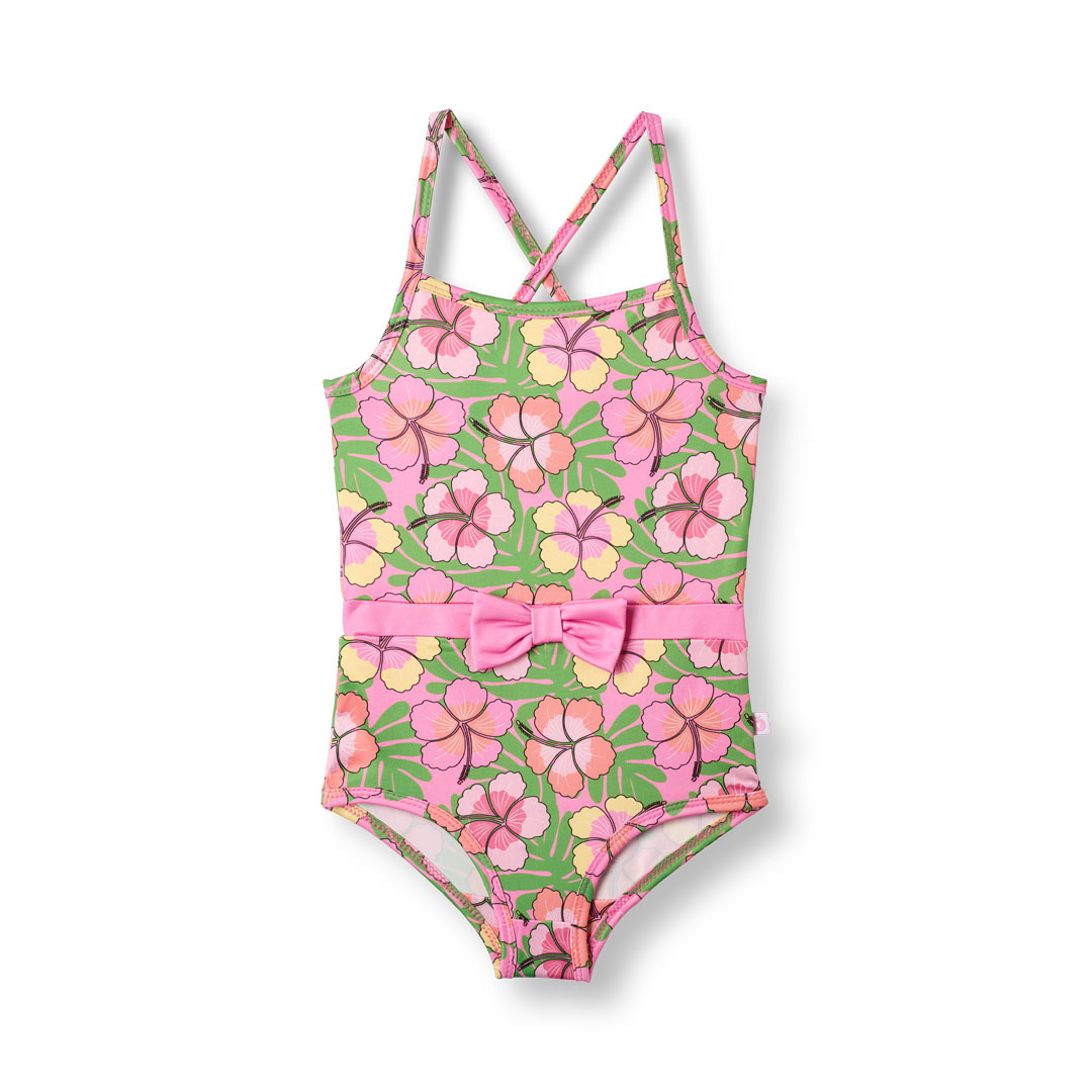 UV50 badedragt med blomster