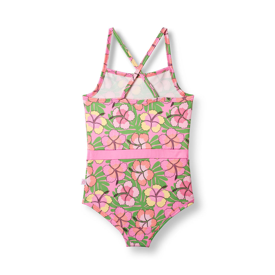 UV50 badedragt med blomster