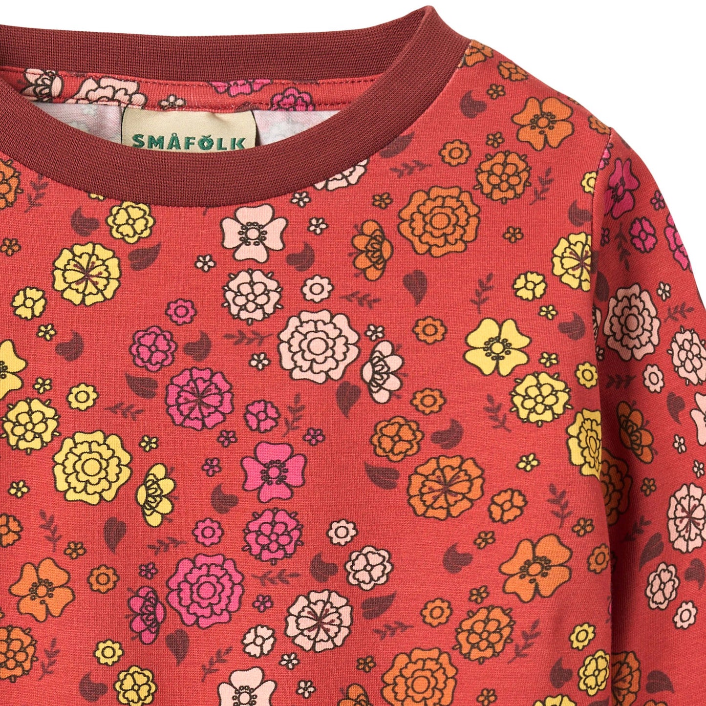 Gala langærmet bluse med blomster