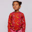 Gala langærmet bluse med blomster