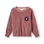 Yapeen velour sweatshirt med æble