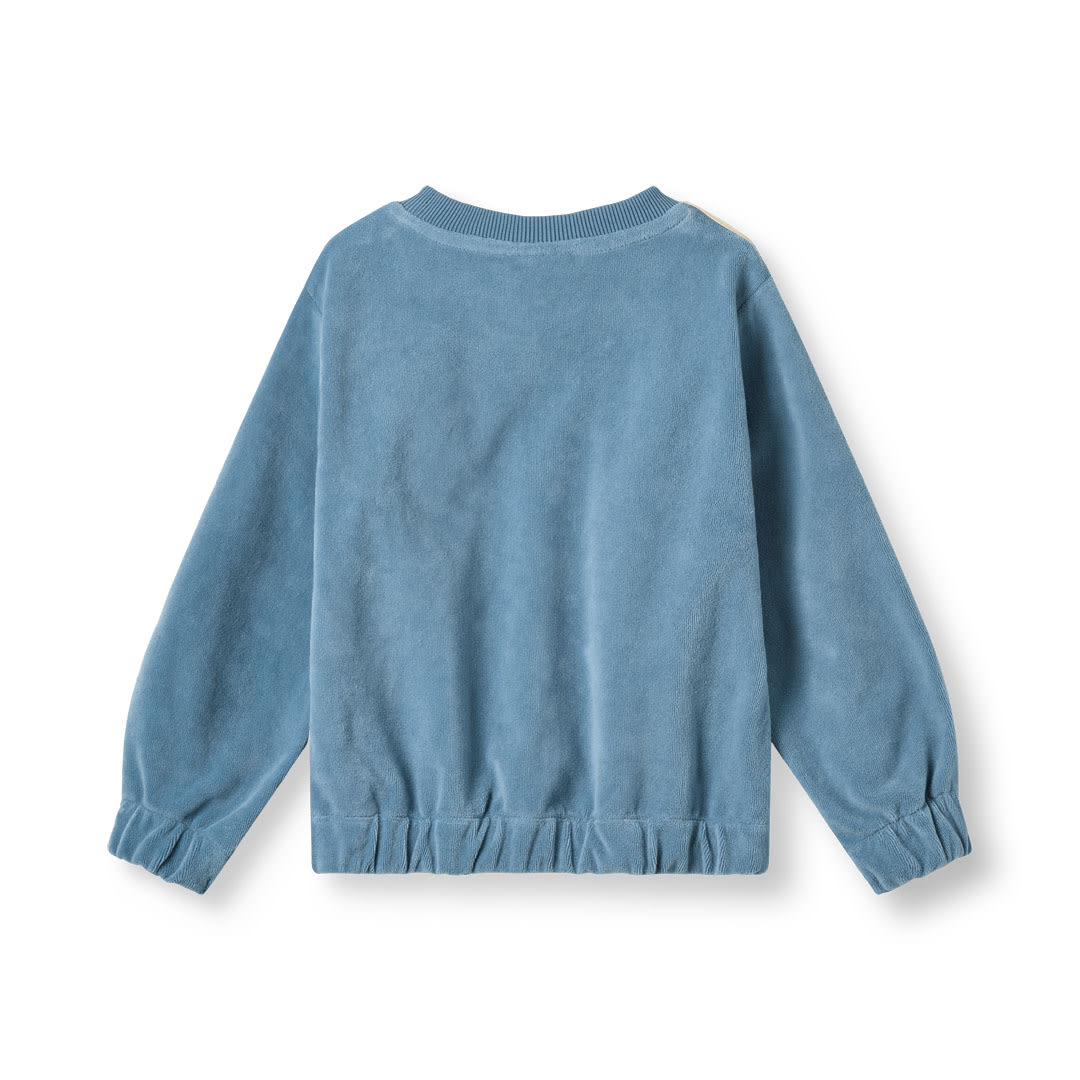 Yapeen velour sweatshirt med æble
