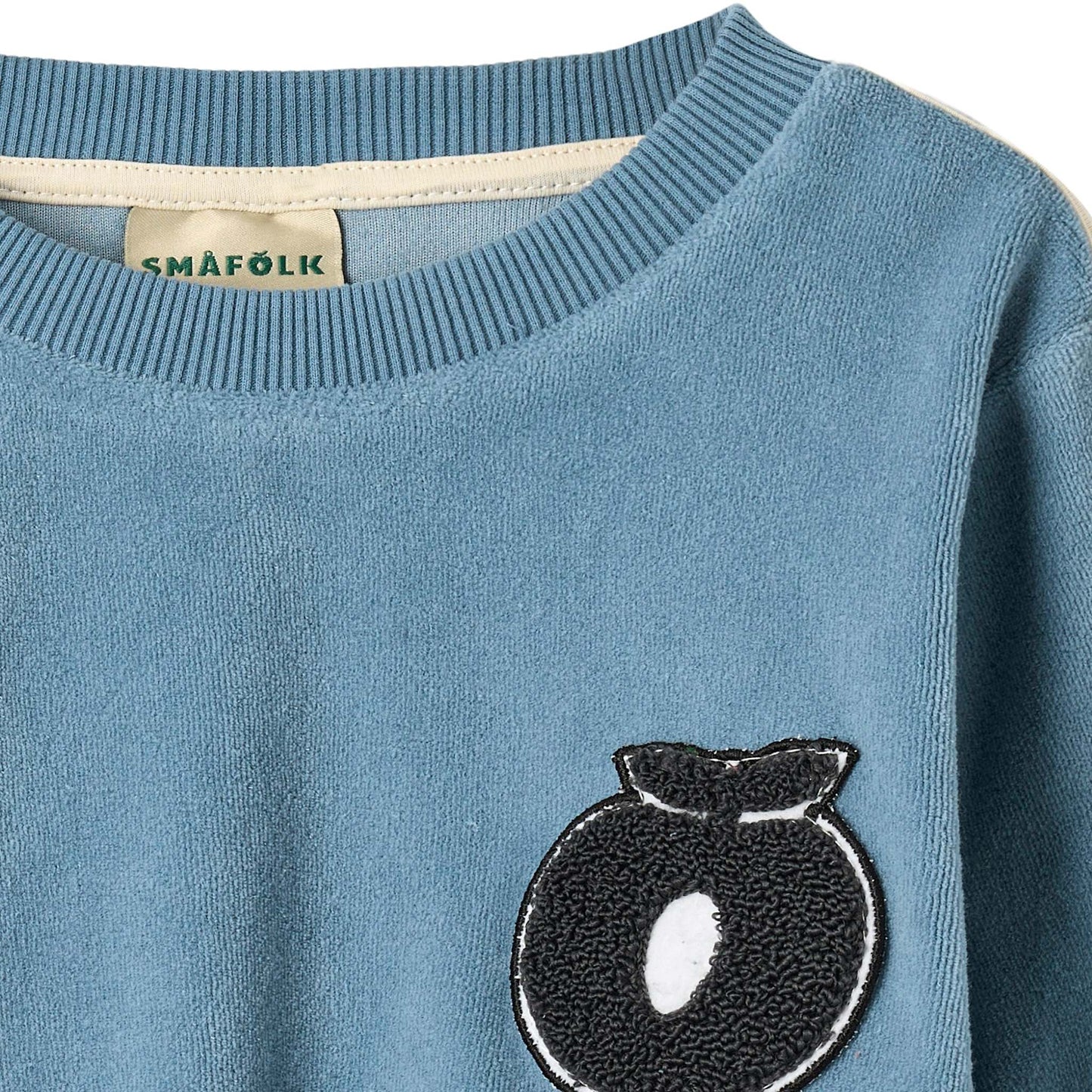 Yapeen velour sweatshirt med æble