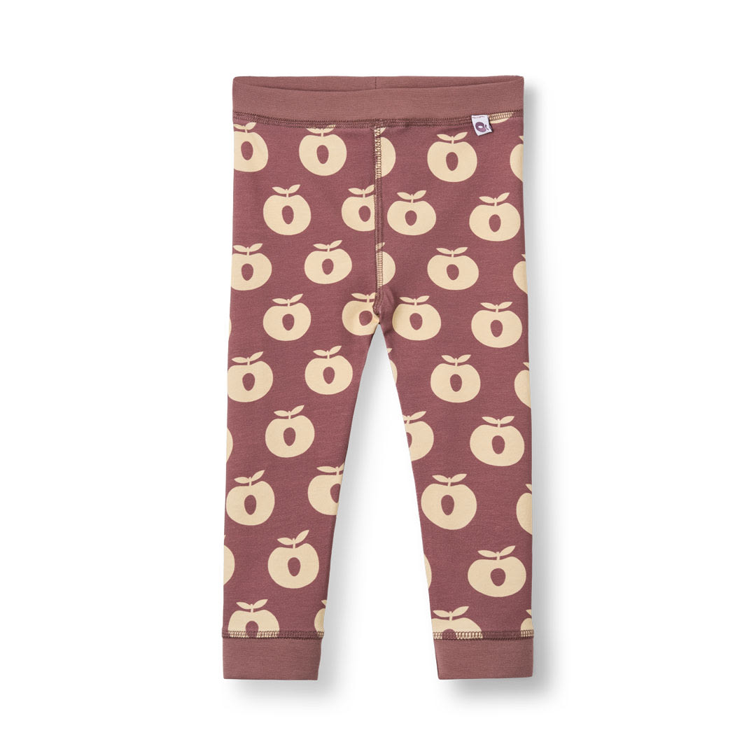 Elstar leggings til baby med æbler