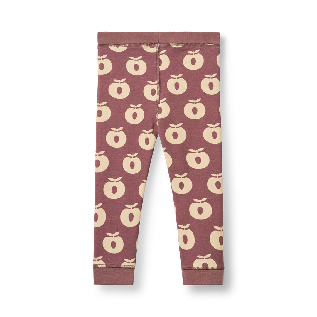 Elstar leggings til baby med æbler