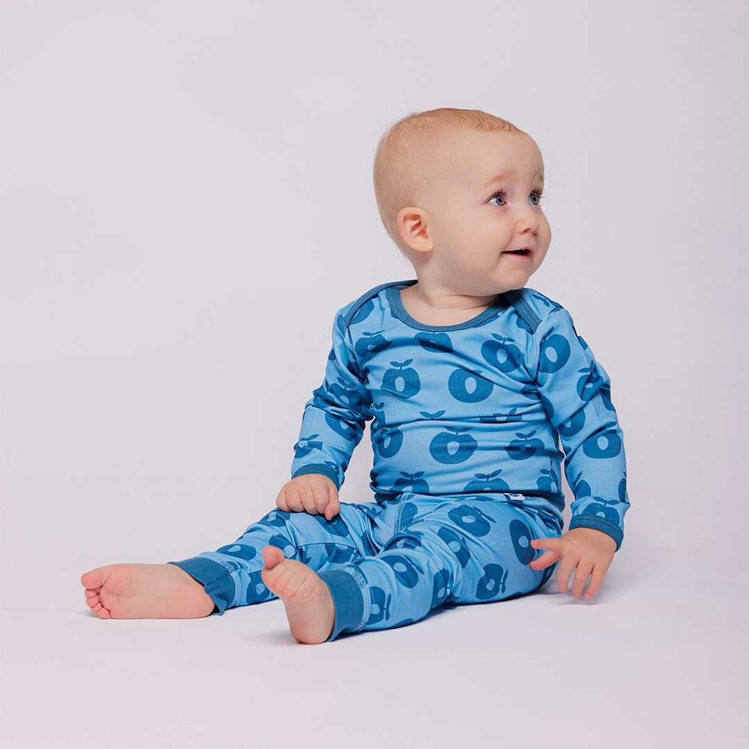 Elstar leggings til baby med æbler