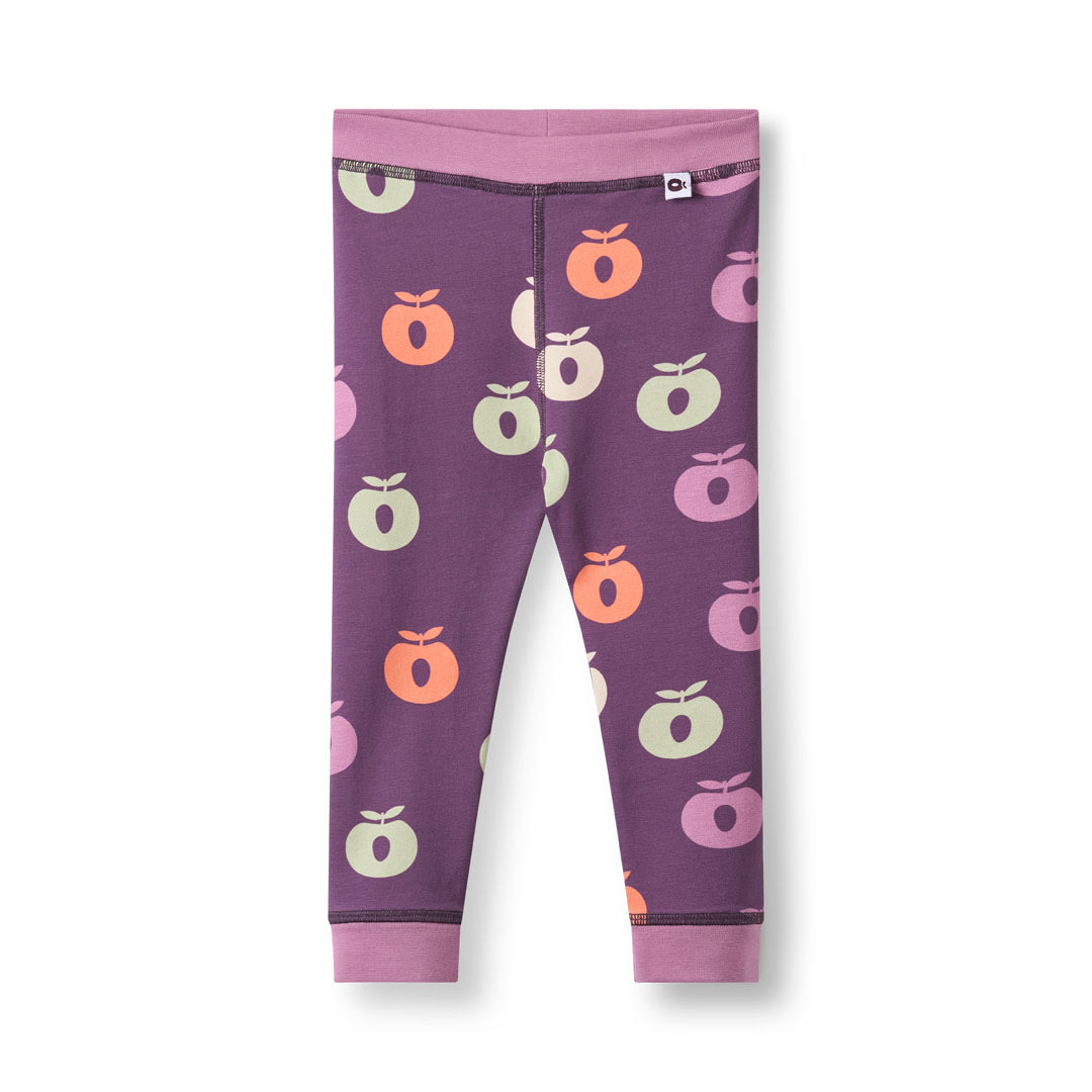 Elstar leggings til baby med æbler