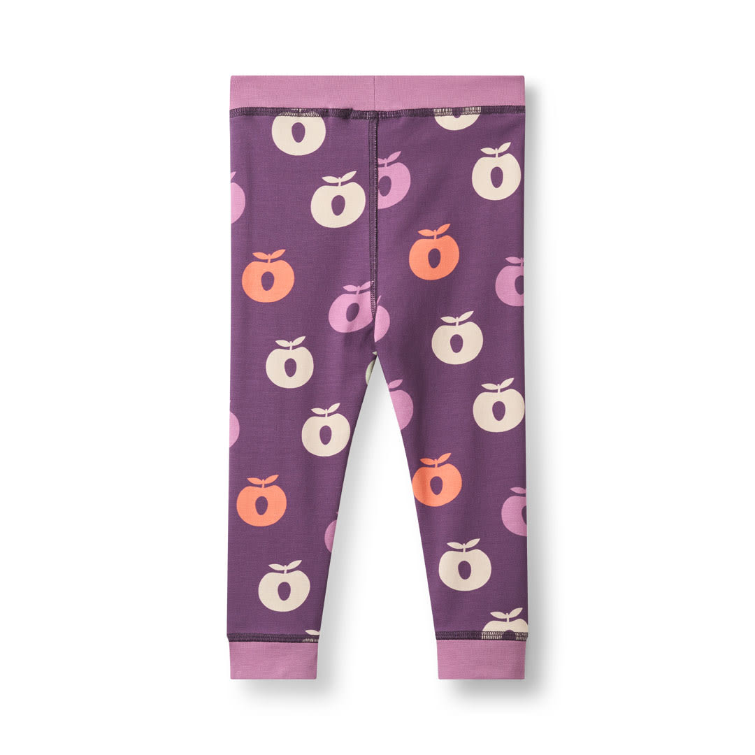 Elstar leggings til baby med æbler