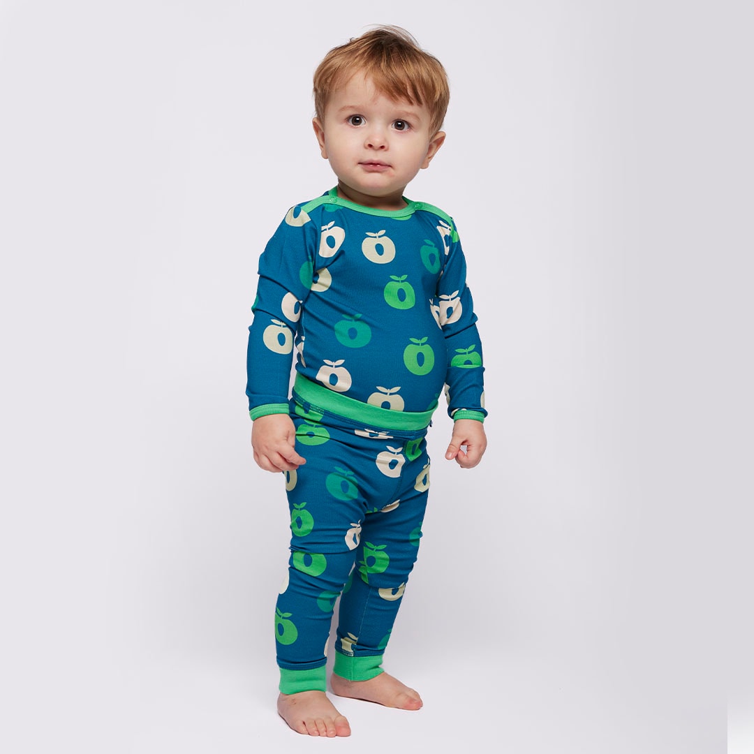 Elstar leggings til baby med æbler