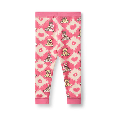 Elstar leggings til baby med bamser