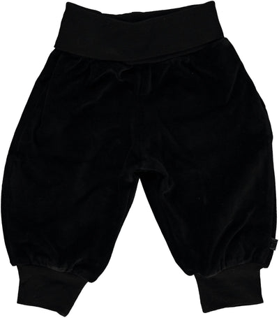 Velour Baby bukser med bred rib