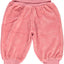 Velour Baby bukser med bred rib