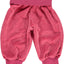 Velour Baby bukser med bred rib