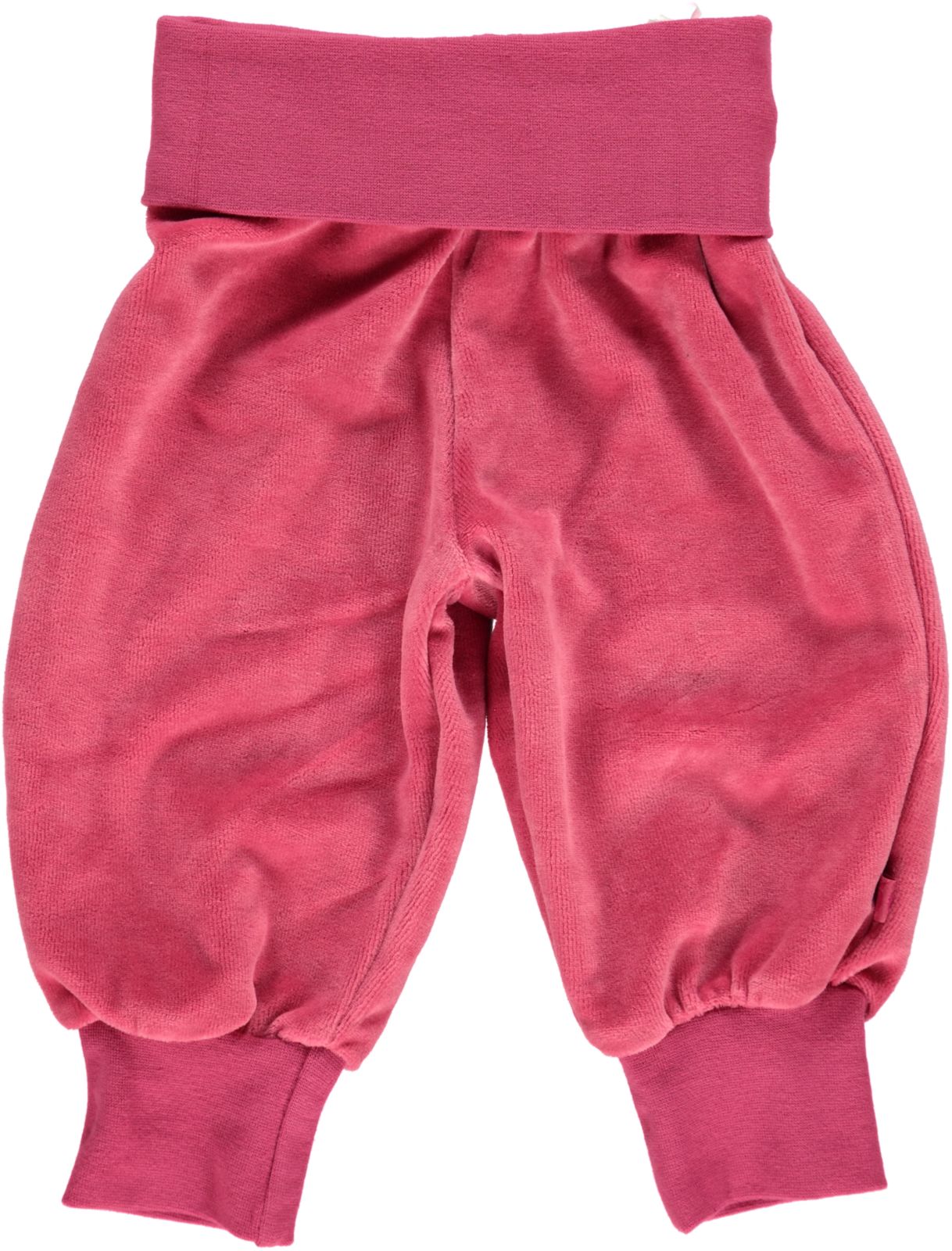 Velour Baby bukser med bred rib