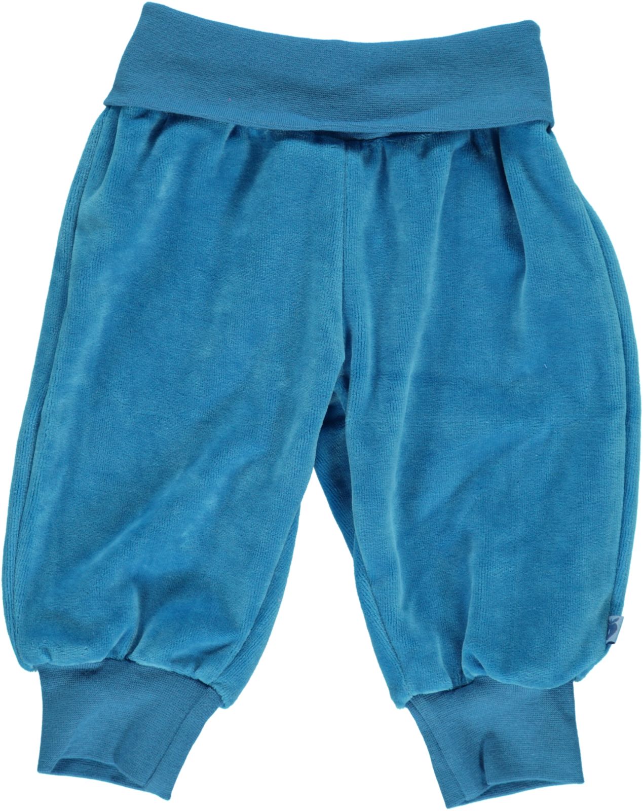 Velour Baby bukser med bred rib