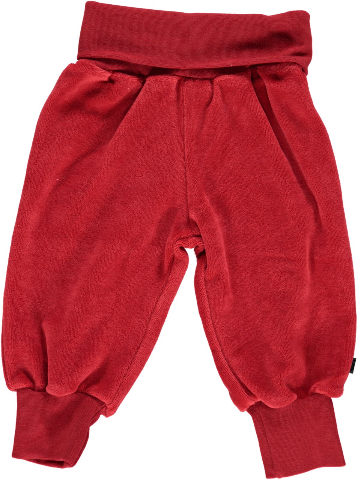 Velour Baby bukser med bred rib