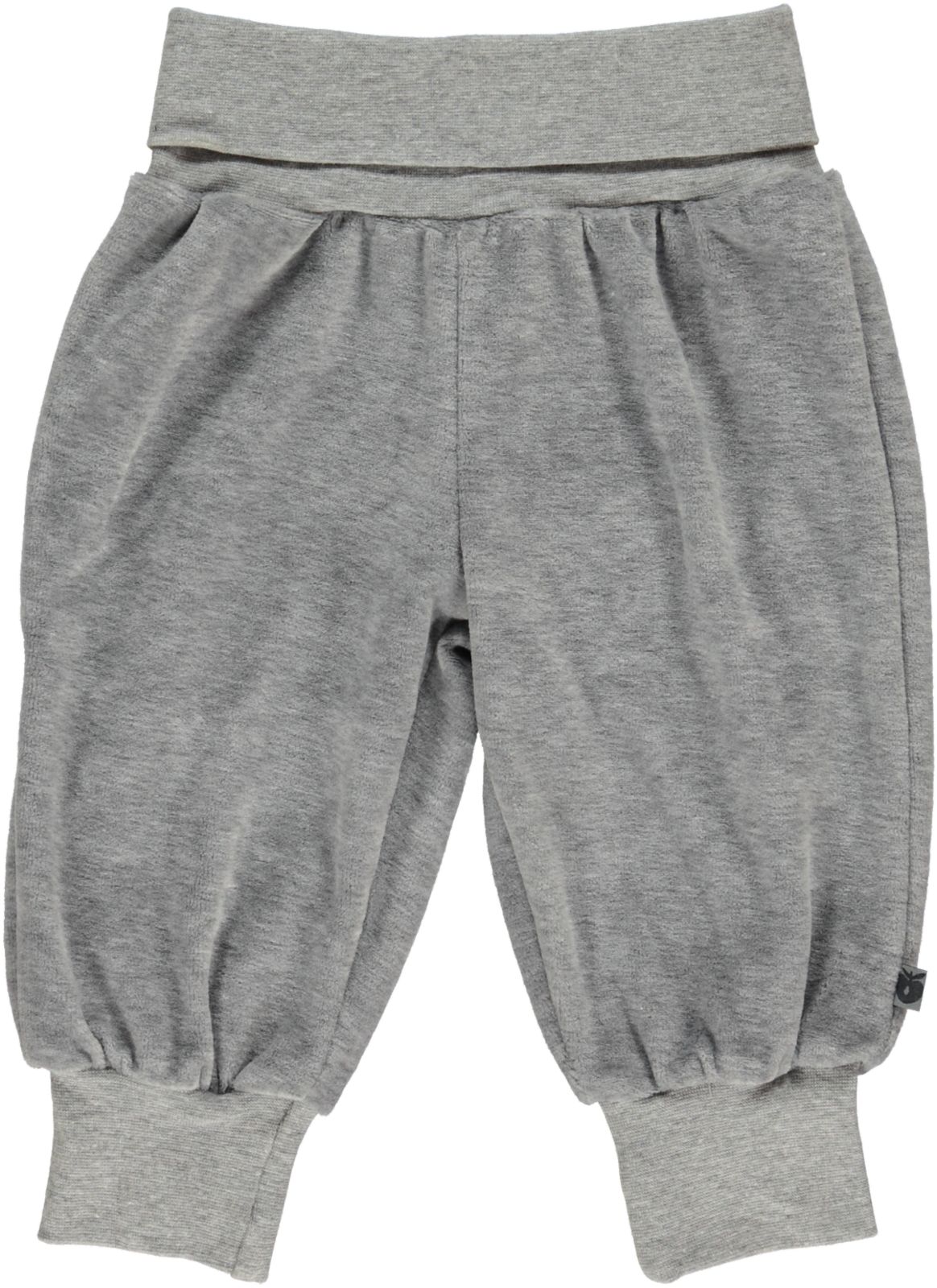Velour Baby bukser med bred rib