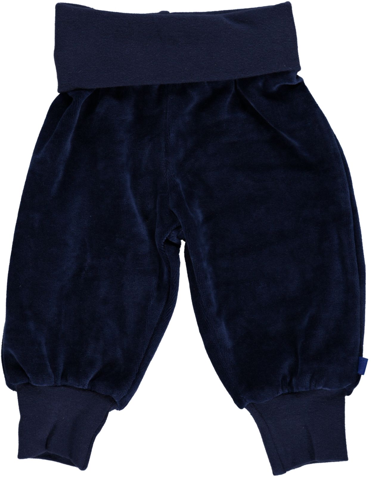 Velour Baby bukser med bred rib
