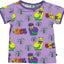 T-shirt med Kat og blomster