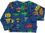 Sweatshirt med store knapper og robot print