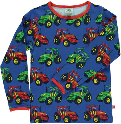 Langærmet bluse med traktor