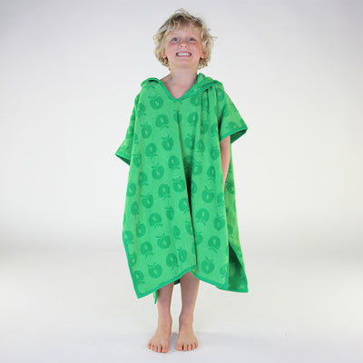Badeponcho til børn med æbler 