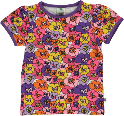 T-shirt med blomster