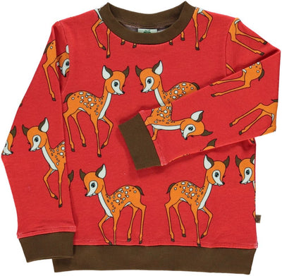 Sweatshirt med dådyr