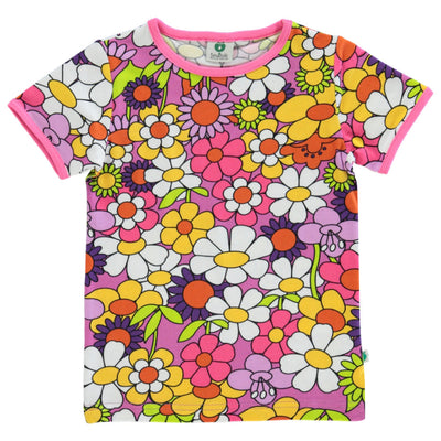 T-shirt med blomster