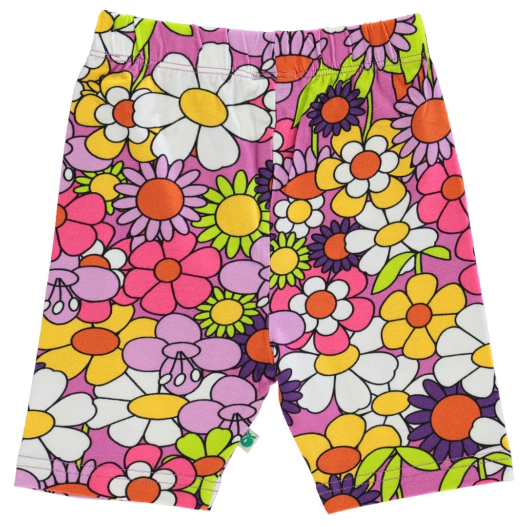 Cykelshorts med blomster