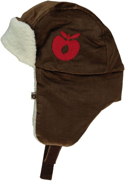 Corduroy hat with earmuff