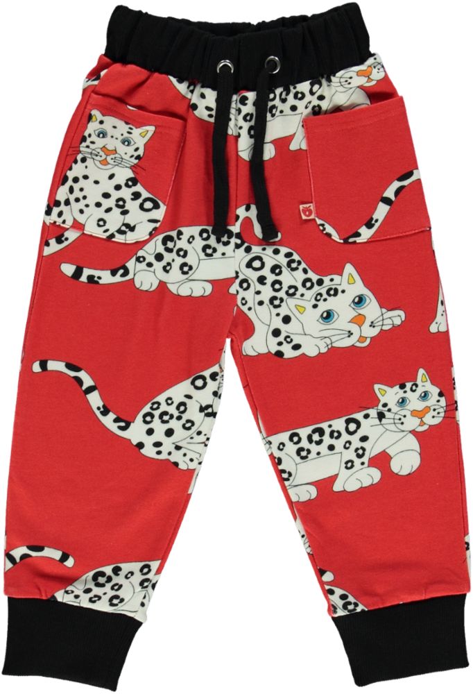 Sweatpants med sneleopard