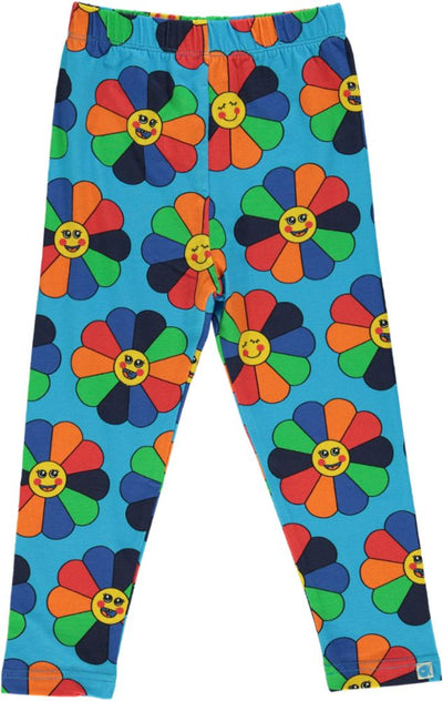 Leggings med blomster