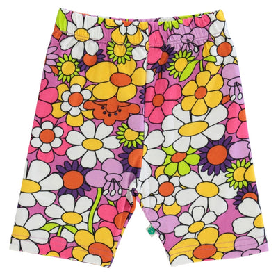 Cykelshorts med blomster