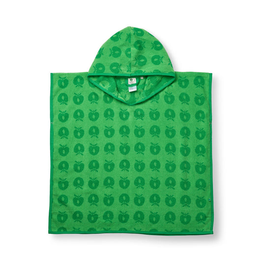 Badeponcho til børn med æbler 