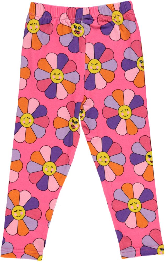 Leggings med blomster